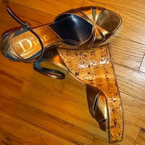 Dior Cork Wedge